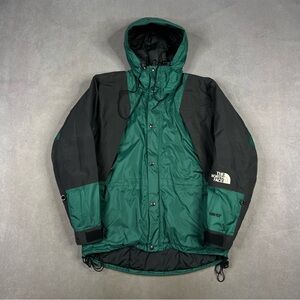 Vintage The North Face Men's Green and Black Jacket GORETEX